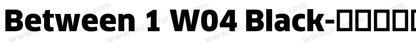 Between 1 W04 Black字体转换